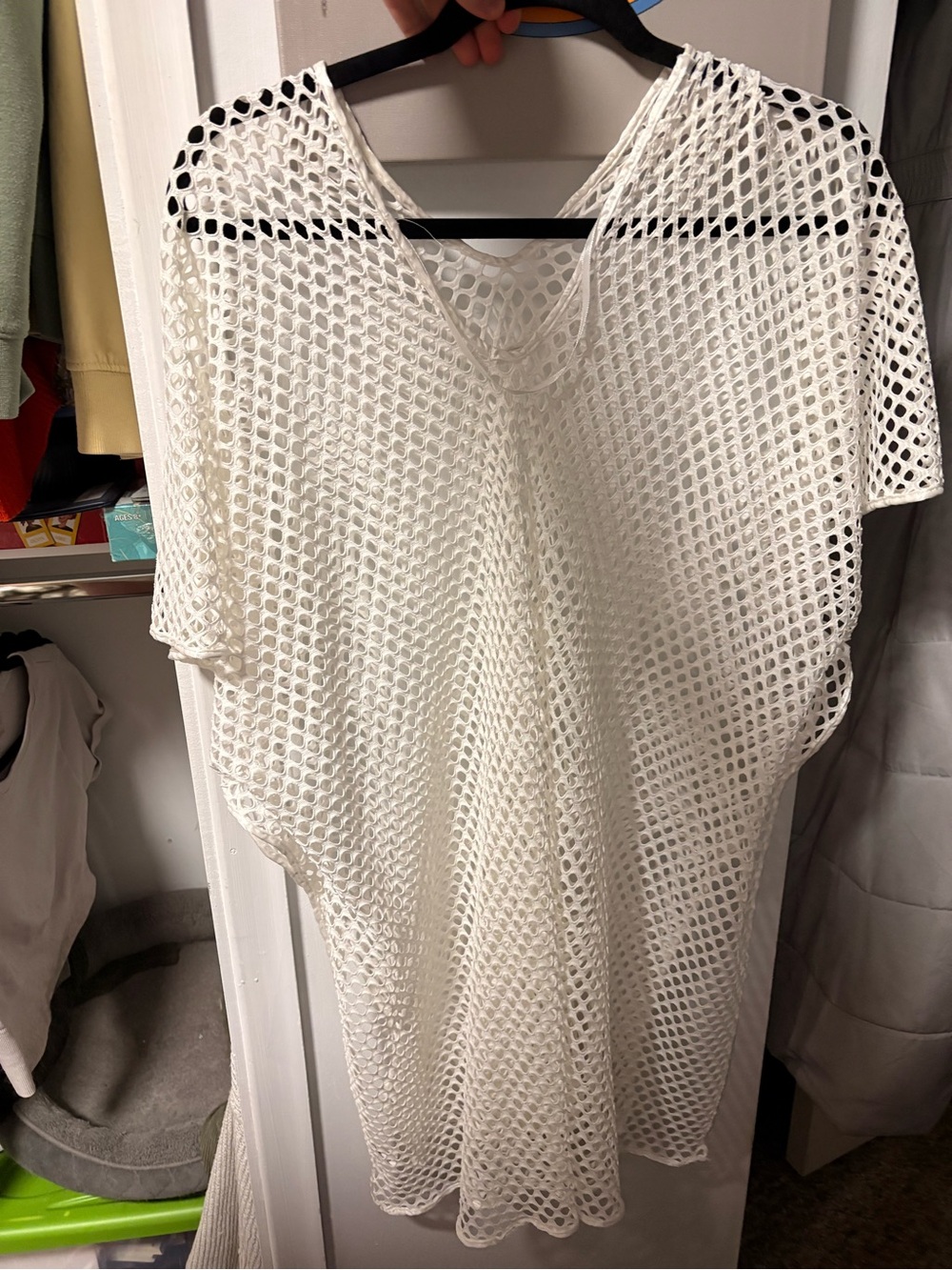 Ardene White Open-Weave Mesh Swim Cover-Up